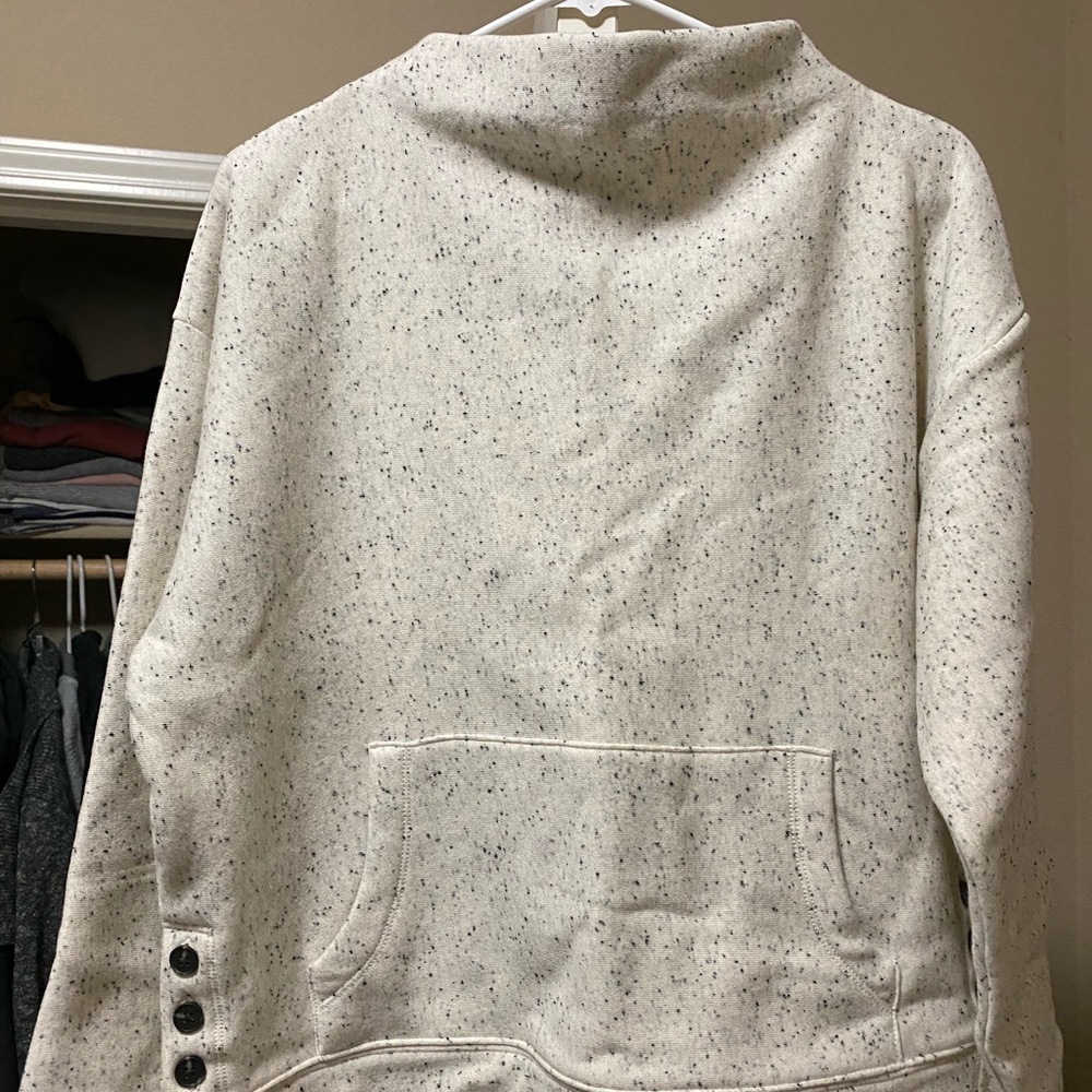 Madewell Donegal Mockneck Side Button Sweatshirt (Women)
